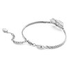 Swarovski Matrix bracelet Heart, White, Rhodium plated