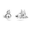 Swarovski Lilia stud earrings Butterfly, Blue, Rhodium plated