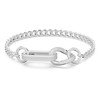 Swarovski Dextera bracelet Pavé, Mixed links, White, Rhodium plated