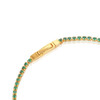 BRACELET ELLERA - 18K GOLD PLATED WITH GREEN ZIRCONIA