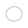 BRACELET ELLERA - 18K GOLD PLATED WITH GREEN ZIRCONIA