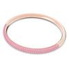 Stone bangle Pink, Rose gold-tone plated