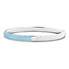 Stone bangle Blue, Stainless steel