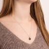 Engravable Tag Necklace With Solitaire Diamonfire Zirconia Charm