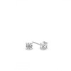 Silver rhodium plated white studs