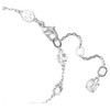 Mesmera bracelet Mixed cuts, Scattered design, White, Rhodium plated