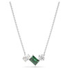 Mesmera pendant Mixed cuts, Green, Rhodium plated