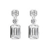 Tri-Stone Drop Earrings With Diamonfire Zirconia