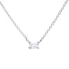 Floating Baguette Cut Diamonfire Zirconia Necklace