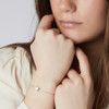 BRACELET ELLERA QUADRATO - WITH WHITE ZIRCONIA