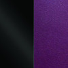 Les Georgettes Leather insert - Bracelets & Bangles Patent Black / Dark Purple 8mm