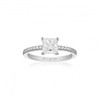 White Zirconia Ellera Quadrato Ring