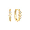 Ania Haie Gold Kyoto Opal Oval Huggie Hoop Earrings