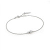 Silver Orb Sparkle Chain Bracelet