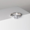 RING ELLISSE TRE - WITH WHITE ZIRCONIA