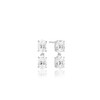 EARRINGS ELLISSE DUE PICCOLO - WITH WHITE ZIRCONIA