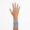 Constella bracelet Oval cut, Blue, Rhodium plated