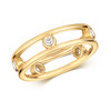 9ct Yellow Gold Diamond band ring