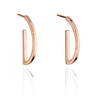 FIORELLI Rose Gold Semi Circle Earrings