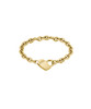 BOSS Dinya Gold Plated Heart Chain Bracelet