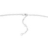 Silver Shimmer Chain Charm Connector Necklace