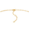 Gold Mini Link Charm Chain Connector Necklace