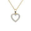 Gold Plated Heart Pendant Necklace