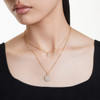 Swarovski Sublima layered pendant
White, Gold-tone plated