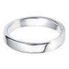 9ct white gold wedding band width 4mm