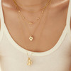 Ania Haie Gold Rectangle Link Chain Necklace