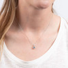Diamonfire Solitaire Pendant with Pave Bale