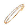 Attorno Bracelet | 925 Sterling Silver | Gold-Plated | Double Row