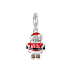 Silver Santa Claus charm pendant
