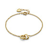 Classic Kindred Interlink Heart Gold Plated Bracelet