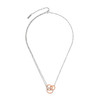 Classic Entwine Silver & Rose Gold Necklace