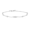 ANIA HAIE Silver Sparkling Bezel Cubic Zirconia Station Bracelet