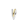 TI SENTO Zirconia Structure Ring - M model Hand-set Zirconia / 18ct Gold Vermeil