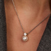 TI SENTO Zirconia Pearl Necklace