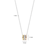 Tricolor Triple Circle Zirconia Necklace