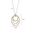 Layered Structure Necklace Hand-set Zirconia / 18ct Gold Vermeil