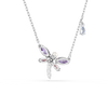 Ariana Grande x Swarovski pendant, Mixed cuts, Dragonfly, Multicolored, Rhodium plated