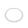 Ariana Grande x Swarovski necklace, Round cut, Flower, White, Rhodium plated