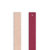 Leather insert - Bracelets, Sugared Almond / Pomegranate