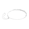 Mesmera choker, Marquise cut, White, Rhodium plated