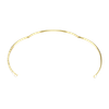 Mesmera choker, Mixed cuts, White, 18K gold finish