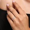 Platinum Radiant‑Cut Diamond .70ct F SI1 Solitaire Ring