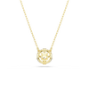 Una Angelic pendant, Mixed cuts, White, 18K gold finish