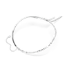 Mesmera Y necklace, Mixed cuts, White, Rhodium plated