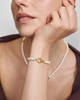 Gold Elegant Shell Pearl Bracelet