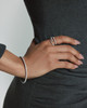 Silver Spiral Pavé Adjustable Ring
